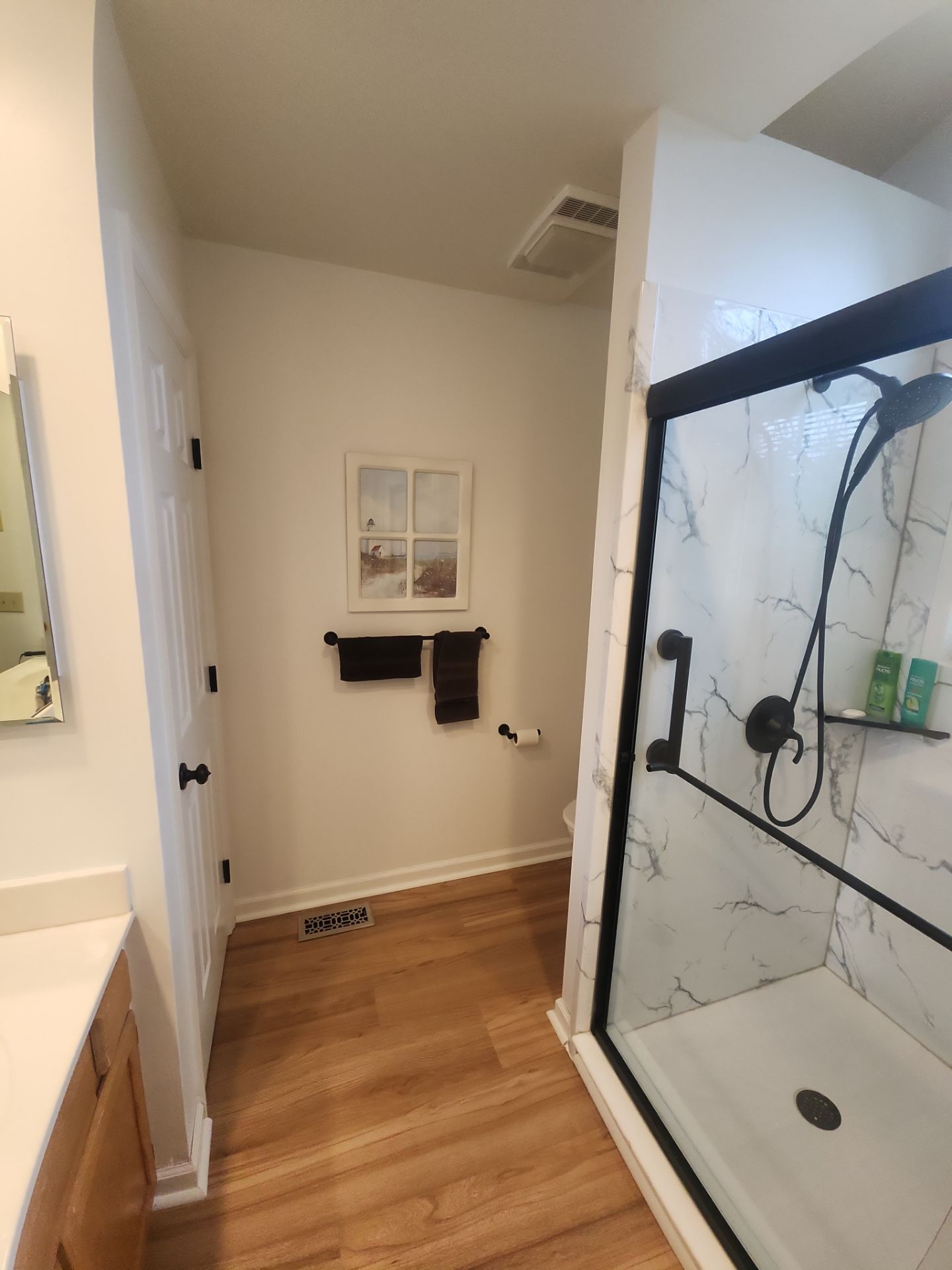 Outdated Bathroom Flooring and Walls